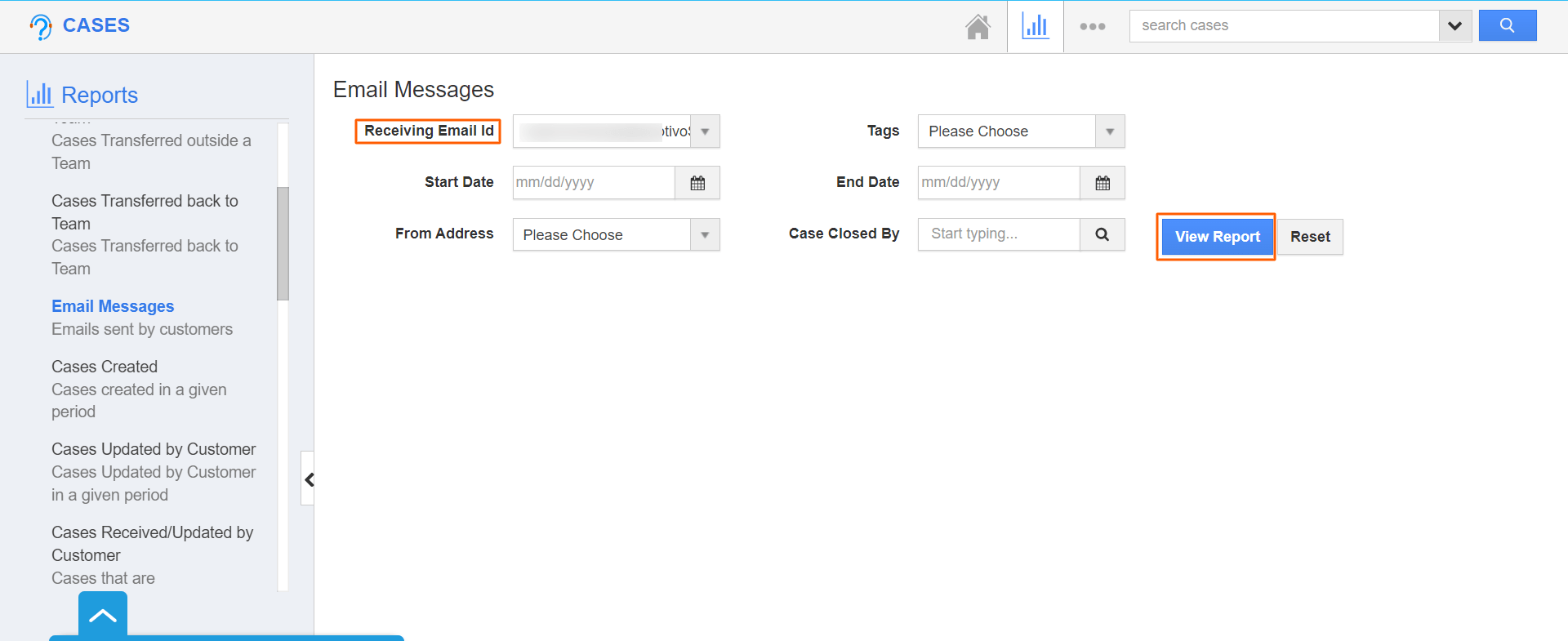 Cases-View Report.png Cases - View Report